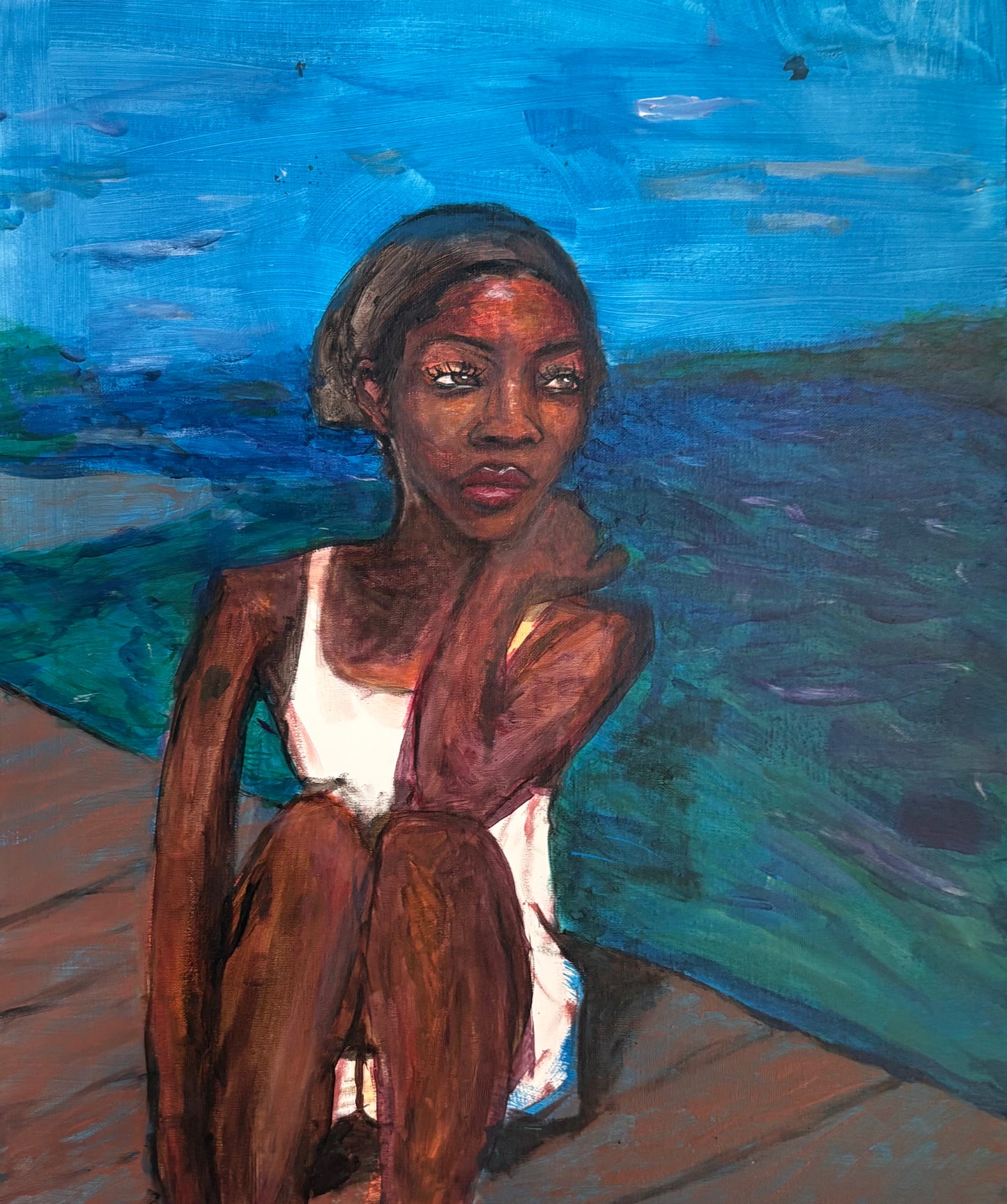 'Onwards' Acrylic Painting