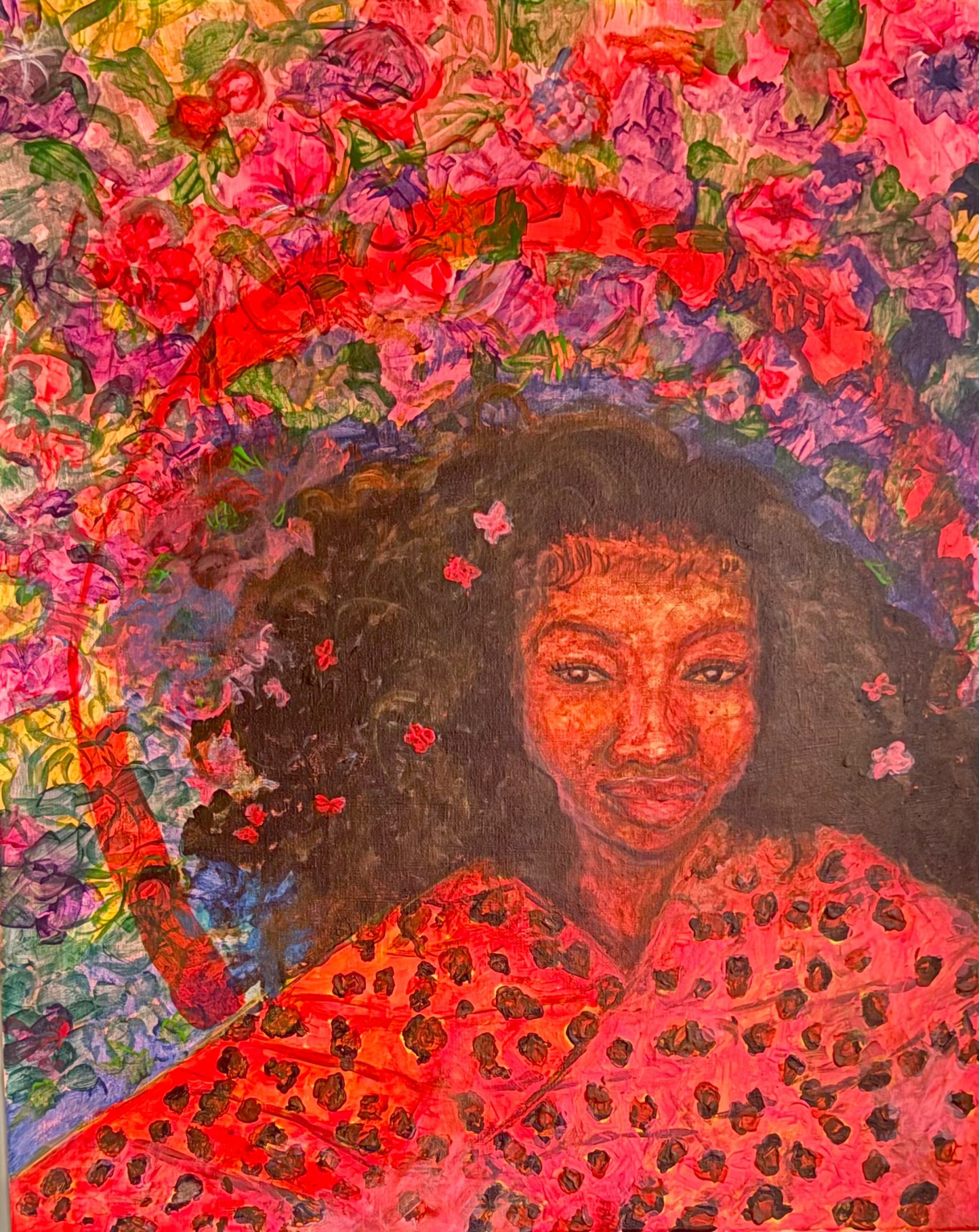 Girl In A Kimono Print